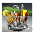 Years honey color crystal swan for wedding gift in stock(R-0258)